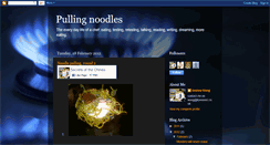 Desktop Screenshot of noodlepulling.blogspot.com