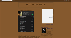 Desktop Screenshot of deadsnakesmile.blogspot.com