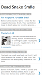 Mobile Screenshot of deadsnakesmile.blogspot.com