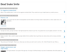 Tablet Screenshot of deadsnakesmile.blogspot.com