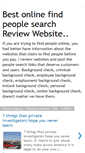 Mobile Screenshot of onlinefindpeople.blogspot.com