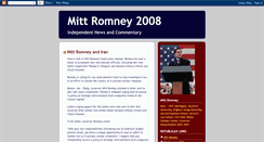 Desktop Screenshot of 2008romney.blogspot.com