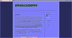 Desktop Screenshot of emailcashpro-money.blogspot.com