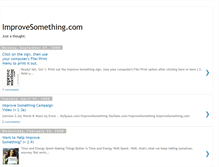 Tablet Screenshot of improvesomething.blogspot.com