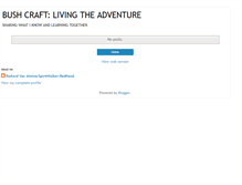 Tablet Screenshot of bushcraftlivingtheadventure.blogspot.com