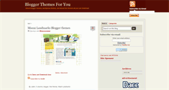 Desktop Screenshot of blogthemesforyou.blogspot.com