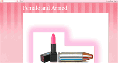Desktop Screenshot of femaleandarmed.blogspot.com