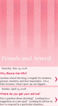 Mobile Screenshot of femaleandarmed.blogspot.com