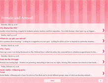 Tablet Screenshot of femaleandarmed.blogspot.com