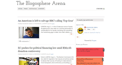 Desktop Screenshot of blogosphere-arena.blogspot.com