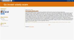 Desktop Screenshot of goinvestwiselyscam-wkendr.blogspot.com