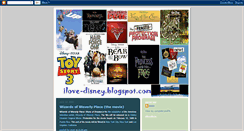 Desktop Screenshot of ilove-disney.blogspot.com