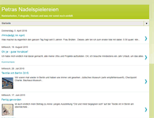 Tablet Screenshot of petrasnadelspielereien.blogspot.com