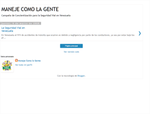 Tablet Screenshot of manejecomolagente.blogspot.com