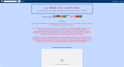 Desktop Screenshot of larebeldemaniacontinua.blogspot.com