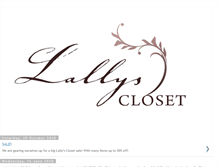 Tablet Screenshot of lallyscloset.blogspot.com