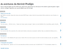 Tablet Screenshot of meninaprodigio.blogspot.com