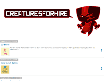 Tablet Screenshot of creaturesforhire.blogspot.com