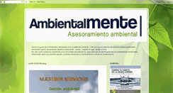 Desktop Screenshot of ambiental-mente.blogspot.com