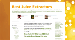 Desktop Screenshot of bestjuice-extractor.blogspot.com