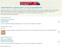 Tablet Screenshot of experienceuppercaseliving.blogspot.com