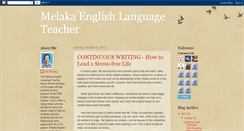 Desktop Screenshot of melakaenglishlanguageteacher.blogspot.com