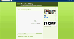 Desktop Screenshot of blogmescalina.blogspot.com