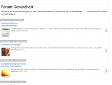 Tablet Screenshot of forum-gesundheit.blogspot.com