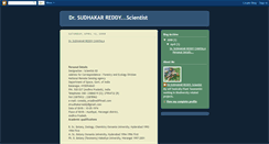 Desktop Screenshot of drsudhakarreddy.blogspot.com