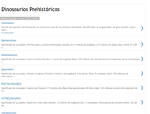 Tablet Screenshot of dinosauriosprehistoricos.blogspot.com