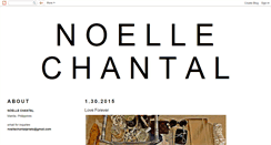 Desktop Screenshot of noellechantal.blogspot.com
