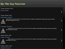 Tablet Screenshot of mytitleguypaul.blogspot.com