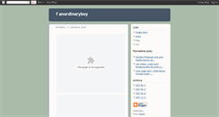 Desktop Screenshot of anordinaryboy.blogspot.com