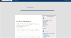 Desktop Screenshot of costaricaclassroom.blogspot.com