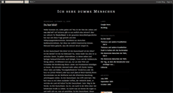 Desktop Screenshot of dummemenschen.blogspot.com