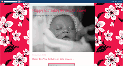 Desktop Screenshot of happybirthdayprincesszoey.blogspot.com