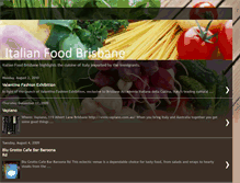 Tablet Screenshot of italianfoodbrisbane.blogspot.com