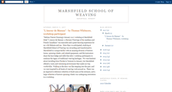 Desktop Screenshot of marshfieldschoolofweaving.blogspot.com