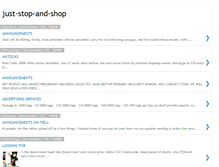 Tablet Screenshot of just-stop-and-shop.blogspot.com