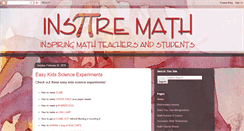 Desktop Screenshot of mathematicsanxiety.blogspot.com