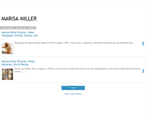 Tablet Screenshot of marisa-miller-biography.blogspot.com
