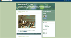 Desktop Screenshot of innovationsinedtech.blogspot.com