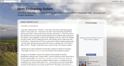 Desktop Screenshot of momembracingautism.blogspot.com