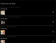 Tablet Screenshot of cadernosdabea.blogspot.com