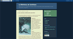 Desktop Screenshot of bibliotecadesantillana.blogspot.com