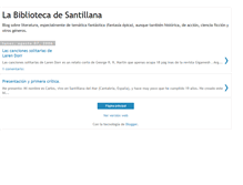Tablet Screenshot of bibliotecadesantillana.blogspot.com