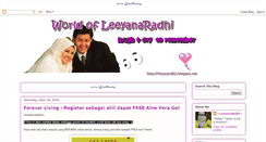 Desktop Screenshot of leeyanaradhi.blogspot.com