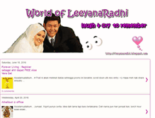 Tablet Screenshot of leeyanaradhi.blogspot.com