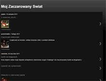 Tablet Screenshot of mojzaczarowanyswiat.blogspot.com