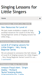 Mobile Screenshot of littlesingers.blogspot.com